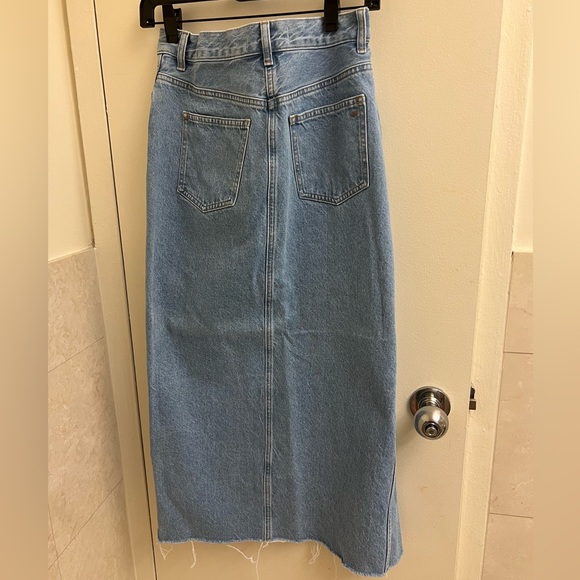 Denim Maxi Skirt in Merrimon Wash - Picture 7 of 8